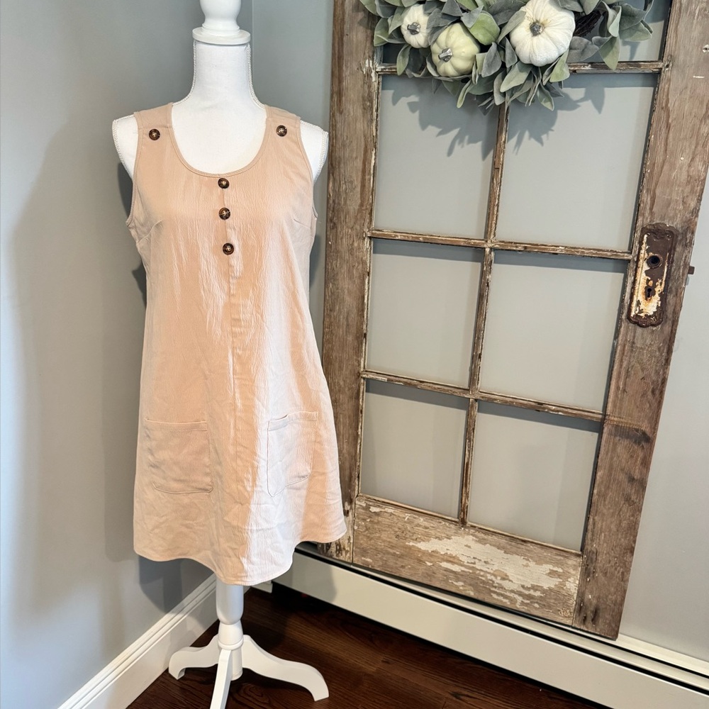 SHEIN Tan Dress